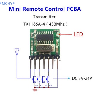 Mchy&gt; ใหม่ โมดูลตัวส่งสัญญาณไร้สาย 433Mhz รหัสการเข้ารหัส 1527 433Mhz