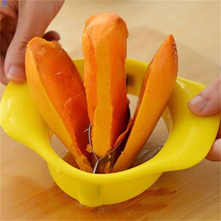 เครื่องตัดสิ่งประดิษฐ์ Mango สแตนเลส Peach Corer Fruit Split Knife Slicer Mango Special Knife 【bluey】