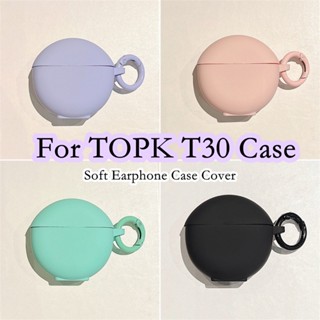 【Yoshida】เคสหูฟัง แบบนิ่ม สีพื้น สําหรับ TOPK T30 TOPK T30