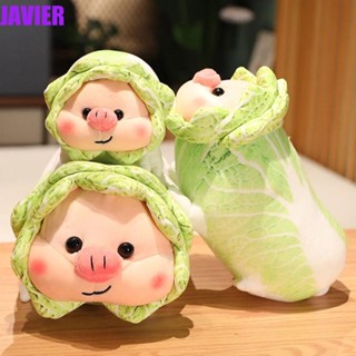 JAVIER หมอนตุ๊กตา แบบนิ่ม รูปหมูกะหล่ําปลีน่ารัก ของเล่นสําหรับเด็ก