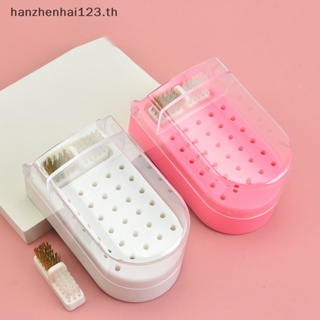 Hanhai 2 In 1 ที่วางดอกสว่านมิลลิ่ง 30 หลุม กันฝุ่น สําหรับตกแต่งเล็บ TH