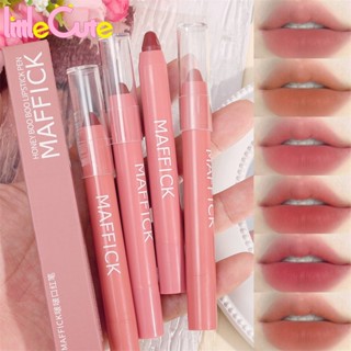 Maffick ลิปสติก เนื้อแมตต์ หกสี / ลิปกลอส เนื้อแมตต์ สีชมพูนู้ด 6 สี / ดินสอเขียนขอบปาก กันน้ํา ติดทนนาน ไม่ติดถ้วย