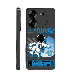 [ฟรีสายคล้อง] Tecno POVA 5 Pro NEO 3 neo3 pova5 ซิลิโคนเหลว NASA เคสอวกาศ ผจญภัย เคสยางยืดหยุ่น + สายคล้อง