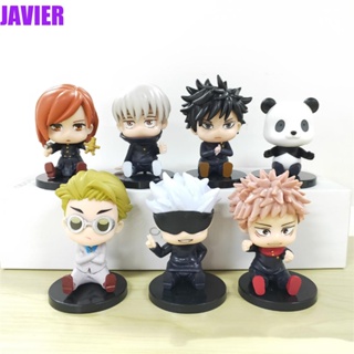 ฟิกเกอร์ Jujutsu Kaisen Fushiguro Megumi Itadori Yuji Gojo Satoru Q Version ของเล่นสําหรับเด็ก 7 ชิ้น ต่อชุด