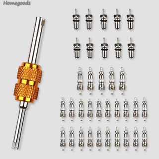 R12 R134A A/C ชุดถอดระบบวาล์ว AC ทองแดง ป้องกันการกัดกร่อน สําหรับรถยนต์ [homegoods.th]