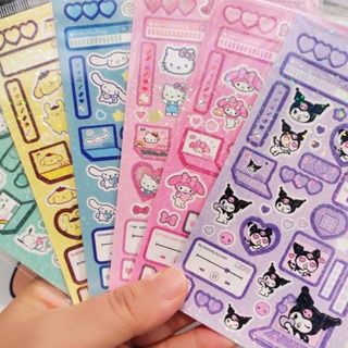 SANRIO สติกเกอร์ ลายการ์ตูนสุนัขแมนดารินน่ารัก สําหรับตกแต่งสมุดทํามือ Diy