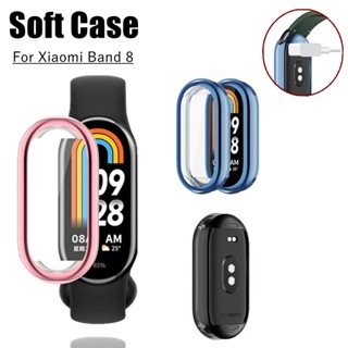 เคส TPU นิ่ม ป้องกันหน้าจอ สําหรับ Xiaomi Mi Band 8 เต็มรูปแบบ Onebody ฟิล์มป้องกัน Xiomi Band8 เคส