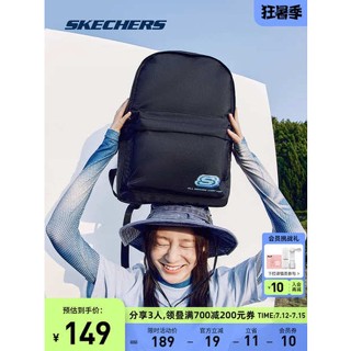 american tourister กระเป๋าเป้เดินทาง 【Zhao Lusi สไตล์เดียวกัน】กระเป๋านักเรียน Skechers กระเป๋าเป้สะพายหลังนักศึกษาวิทยาลัยความจุขนาดใหญ่กระเป๋าเป้สะพายหลังคอมพิวเตอร์