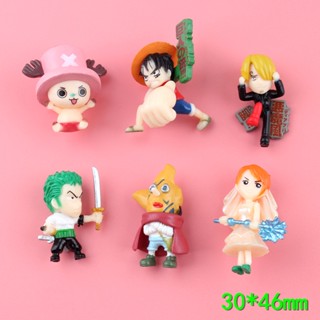 โมเดลตุ๊กตาอนิเมะ One Piece Series Luffy Joe Basoron สําหรับตกแต่งเค้ก