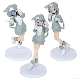 ใหม่ RE0 โมเดลฟิกเกอร์ Emilia Ram Rem Action Figure คอสเพลย์ ของเล่นสําหรับเด็ก ของขวัญ ของสะสม ตกแต่งบ้าน