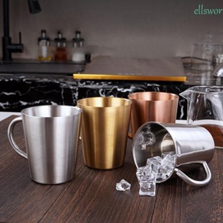 Ellsworth แก้วกาแฟ แบบสองชั้น พร้อมหูจับ อุปกรณ์เสริม สําหรับห้องครัว