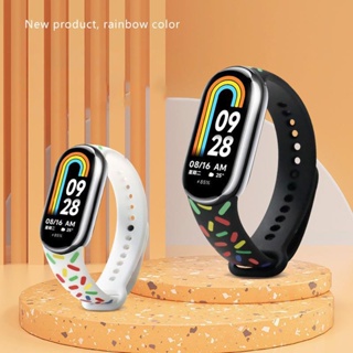 สายนาฬิกาข้อมือซิลิโคน พิมพ์ลาย สําหรับ Xiaomi Mi Band 7 6 5 4 3 MiBand 3 4 band5 band6