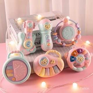 [พร้อมส่ง]​ เครื่องเล่นดนตรีของเล่นเด็กขนาดเล็ก(เพลงจีนไม่แถมถ่าน)​Childrens musical toys สีพาสเทล เสริมพัฒนาการเด็ก SA6505