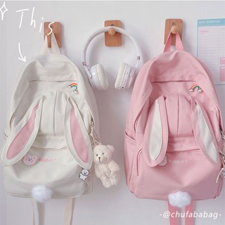 ♚♚Keshan Store [Fashion Summer] Schoolbag Womens ins Backpack Korean Senior high school Junior High School Students Internet Celebrity Mori Fashion Joker New Super Fire Backpack W