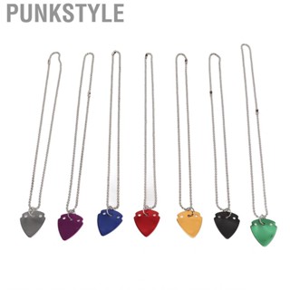 Punkstyle Guitar Pick  Portable 7PCS Necklace for Musician