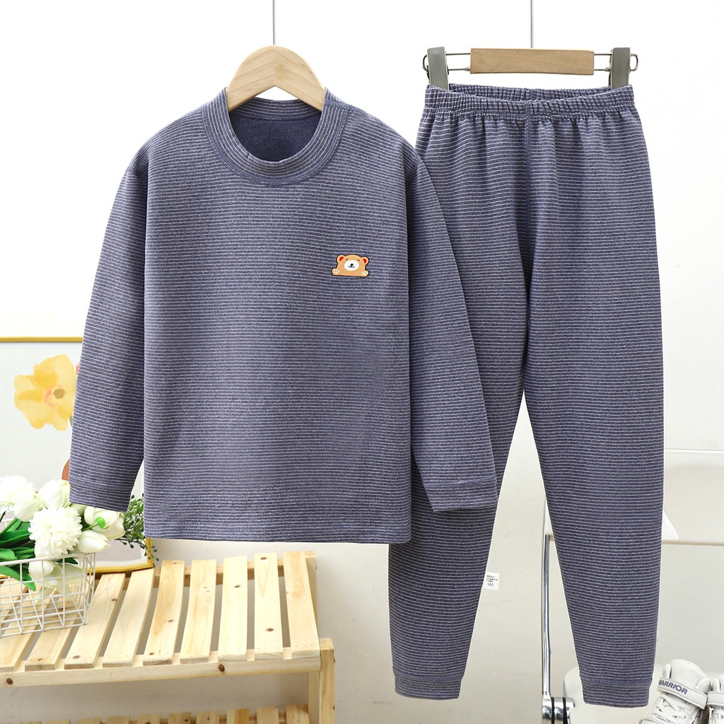 Top + กางเกงชุดนอนเด็กแขนยาวฤดูใบไม้ร่วง Warm Big ชุดนอนเด็กเสื้อผ้าเด็กผู้หญิงชุด