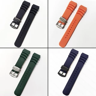 สายนาฬิกาข้อมือซิลิโคน 20 มม. 22 มม. กันน้ํา สําหรับ Seiko Prospex SKX007 SKX009 SPR009
