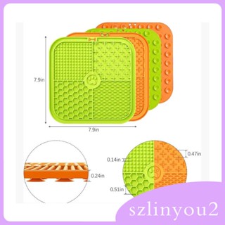 [szlinyou2] แผ่นเสื่อเลียอาหาร สําหรับสุนัข แมว