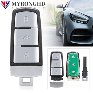 Myronghd อะไหล่กุญแจรถยนต์ และชิป ID48 434MHz สําหรับ VW Passat