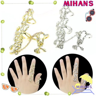 MIH แหวนแฟชั่น แบบกลวง หลายชั้น