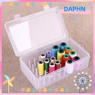 DAPHS กล่องใส 42 แกน สําหรับจัดเก็บด้ายเย็บผ้า สายเบ็ดตกปลา