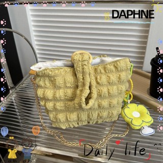 Daphne Hobos กระเป๋าสะพายไหล่ ผ้าแคนวาส ลายสก๊อต จุของได้เยอะ แฟชั่นสําหรับสตรี