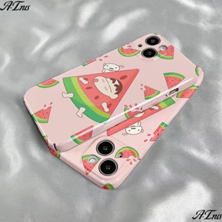 เคสโทรศัพท์มือถือแบบแข็ง ลายการ์ตูนแตงโม ชินจัง สําหรับ Iphone 14promax 13 12 11 xs 7 8p ZALI