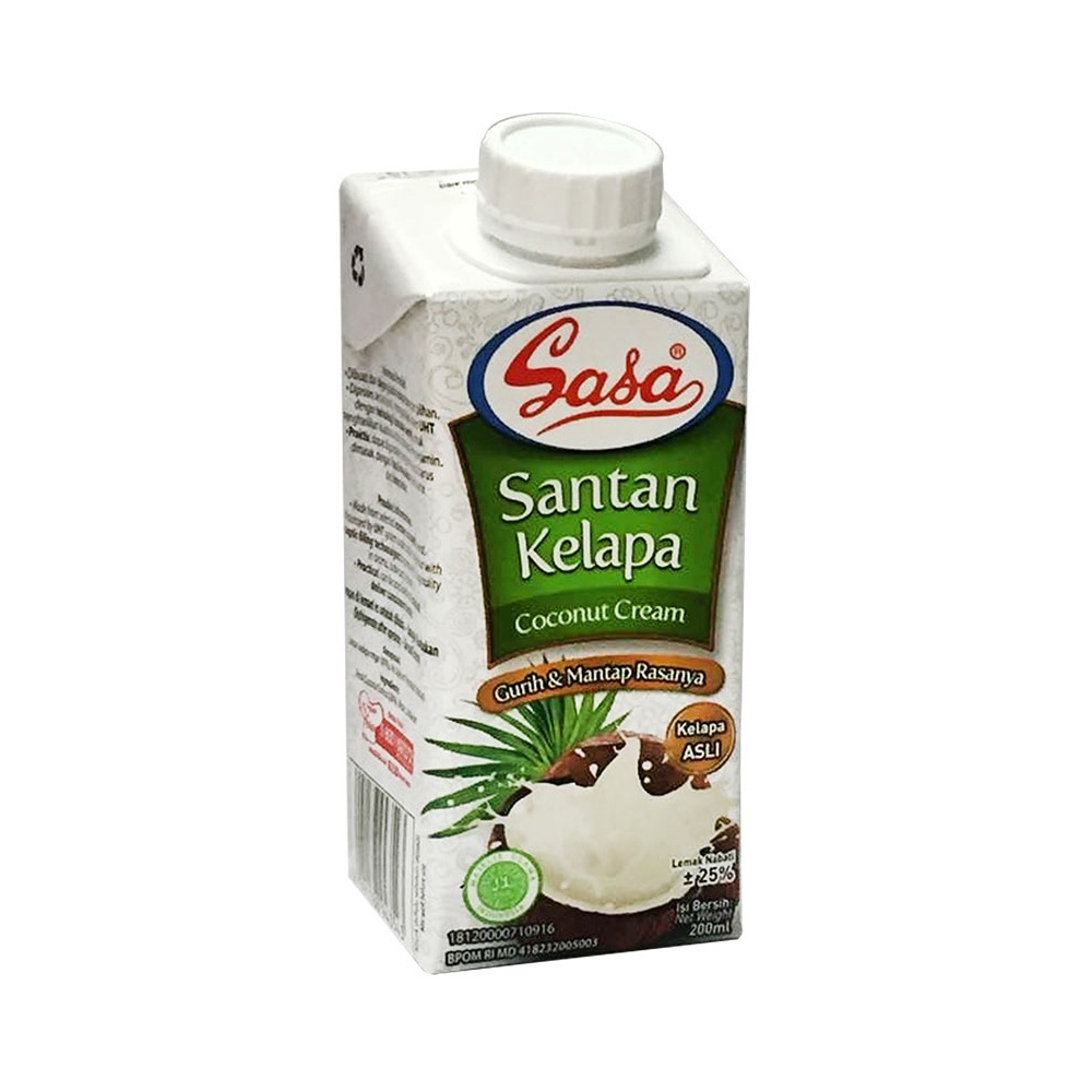Sasa Coconut Milk 200ml Coconut Milk Sasa Coconut Cream
