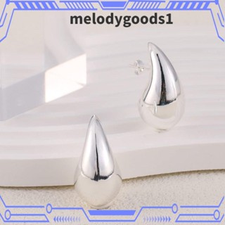 MELODYGOODS1 ต่างหูสตั๊ด แบบห่วงเปิด เครื่องประดับ สําหรับผู้หญิง