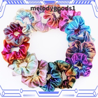 MELODYGOODS1 ที่คาดผมหางม้า แบบยืดหยุ่น ประดับกลิตเตอร์ แฟชั่นสําหรับผู้หญิง