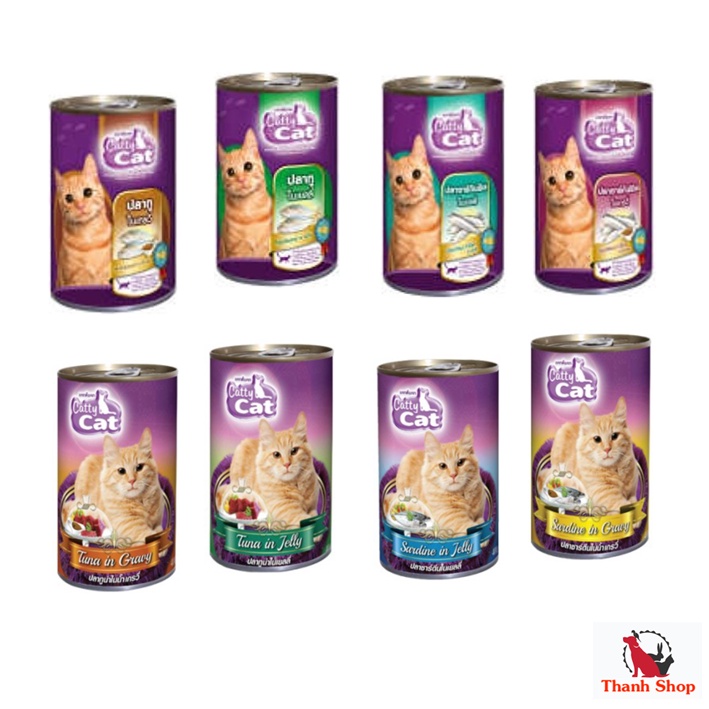 Catty Cat อาหารแมวเปียก ในเกรวี่และเยลลี่ 400 กรัม