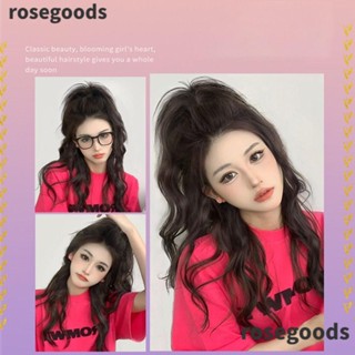 Rosegoods1 วิกผมยาว แบบครึ่งวงกลม ผมหยิก สไตล์ฝรั่งเศส สําหรับผู้หญิง