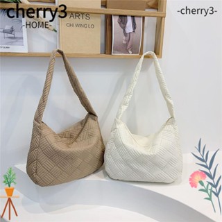 Cherry3 กระเป๋าสะพายไหล่ ผ้าฝ้าย น้ําหนักเบา แฟชั่นฤดูหนาว