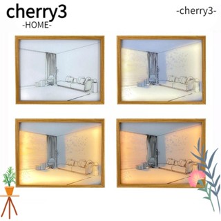 Cherry3 INS โคมไฟตั้งโต๊ะ แบบไม้ เสียบ USB ของขวัญ ในร่ม แสงแดด