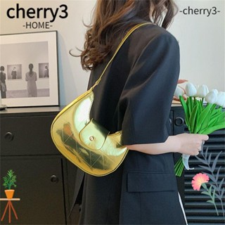 CHERRY3 กระเป๋าสะพายไหล่ กระเป๋าถือ อเนกประสงค์ หนัง PU สําหรับผู้หญิง