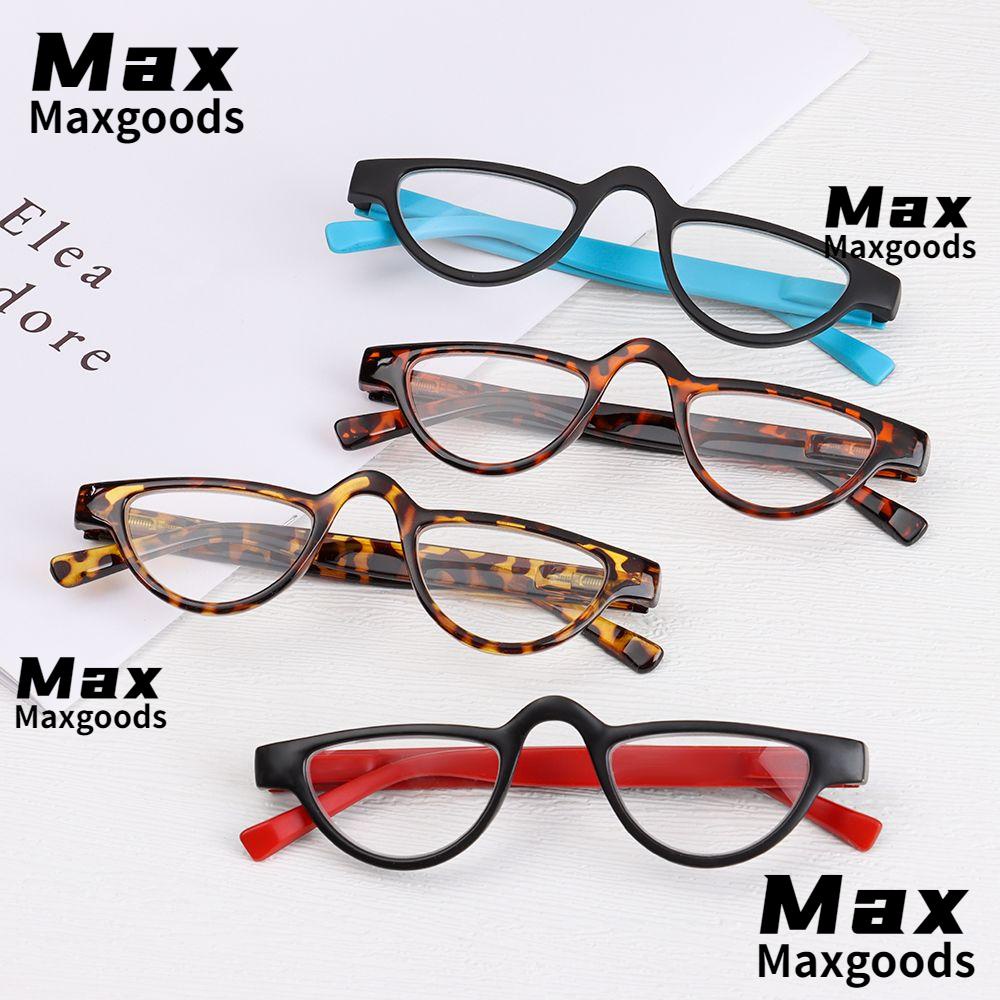 MAX Portable Cat Eye Reading Glasses HD Gradient Presbyopic Eyeglasses Vision Care Computer Goggles Fashion Diopter +0~+3.5 Hyperopia Glasses/Multicolor