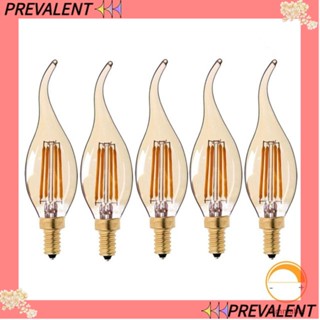 Preva หลอดไฟคริสตัล E14 4W LED หลอดไฟสีชาร้อน หลอดไฟสีเหลืองอบอุ่น ตกแต่งบ้าน