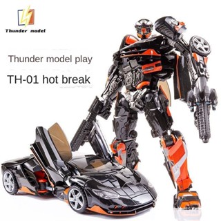 โมเดลหุ่นยนต์ Transformers 5 Hot Rod Th01 Rambo Sports Car Bumblebee แฮนด์เมด สําหรับเด็กผู้ชาย