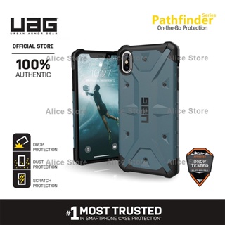 Uag Pathfinder Series เคสโทรศัพท์ สําหรับ iPhone XS MAX / iPhone X / XS / XR พร้อมฝาครอบป้องกันการตกกระแทก แบบทหาร - สีน้ําเงินกรมท่า