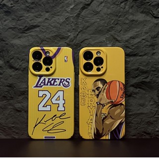 Kobe No. เคสโทรศัพท์มือถือแบบแข็ง ฟิล์มเจอร์ซีย์ 24 สําหรับ iPhone 11 12 pro 13 pro 14 pro 14 plus 12 pro max 13 pro max 14 promax xr xs max 11 pro max ZX0S