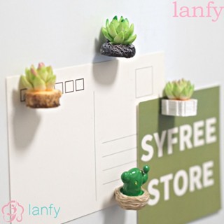 Lanfy แม่เหล็กติดตู้เย็น แม่เหล็ก สร้างสรรค์ สติกเกอร์บอร์ด ตกแต่งห้องครัว เรซิน 4 ชิ้น / ชุด