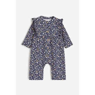 H&amp;M  Girl Flounce-trimmed romper suit 1129021_1