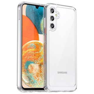 สําหรับ Samsung Galaxy A14 A34 5G 4G เคส ELVEV แข็ง PC ด้านหลัง + นิ่ม TPU กันชน เคสใส