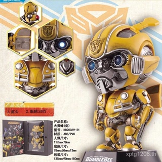 ของแท้ โมเดลฟิกเกอร์ Transformers q Version Bumblebee Shaking Head Optimus Prime ขยับได้ สําหรับตกแต่งบ้าน