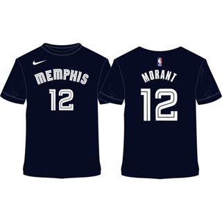 เสื้อผ้าบาสเกตบอลที่ร้อนแรงที่สุด Ja Morant 12 NBA Grizzlies Memphis Jersey Premium Quality T-Shirt