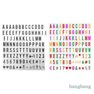 Bang กล่องไฟตัวอักษร ตัวเลข ขนาด A4 65 4x35 มม. แบบเปลี่ยน 104 ชิ้น