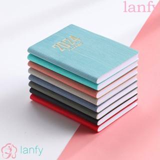 Lanfy สมุดโน้ตไดอารี่ แพลนเนอร์ A7 A7 ขนาดเล็ก เรียบง่าย สําหรับนักเรียน