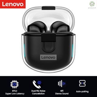 [DZ] หูฟังไร้สาย Lenovo LP12 BT5.3 กึ่งอินเอียร์ พร้อมไมโครโฟนคู่ ตัดเสียงรบกวน จับคู่อัตโนมัติ เสียงสเตอริโอไฮไฟ ความล่าช้าต่ํา สําหรับเล่นกีฬา