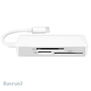 Runny อะแดปเตอร์การ์ดรีดเดอร์ USB C Type C SDTF XD 3 in 1