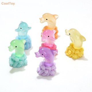 Cooltoy ของเล่นปลาโลมาสเปรย์ สามมิติ เรืองแสง ขนาดเล็ก สําหรับตกแต่งบ้านตุ๊กตา 1 ชิ้น